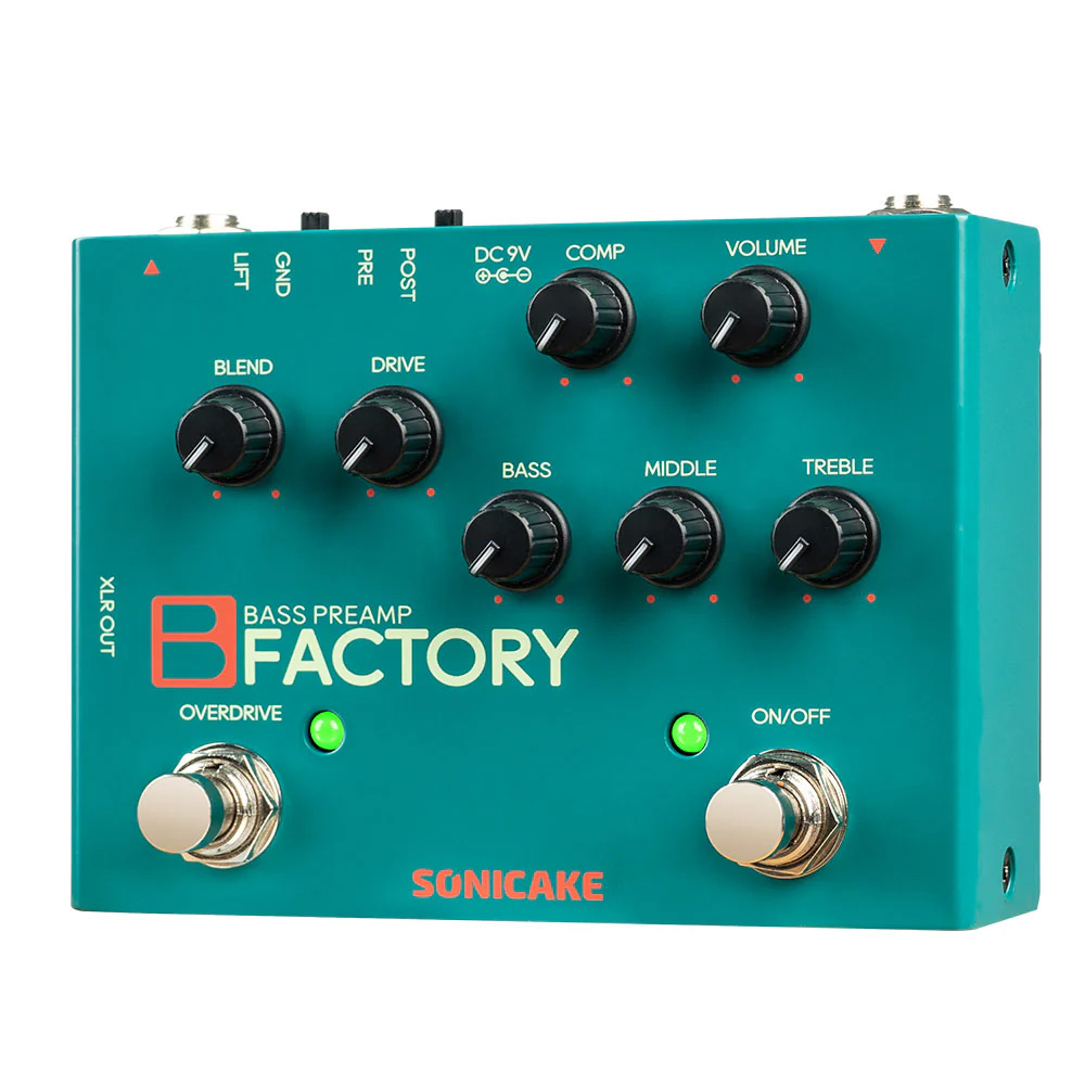 SONICAKE B Factory DuaLane Bass Preamp Pedalı